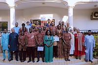 Les jeunes de la dernière génération du programme "Génération à Venir" lors de leur cérémonie de clôture.